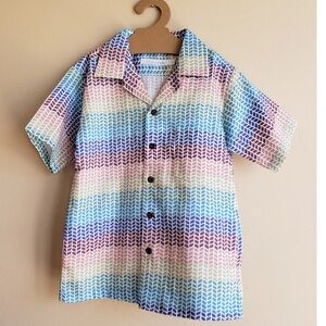 NWT Kulua Keiki Aloha Shirt in Anuenue  sz 11/12